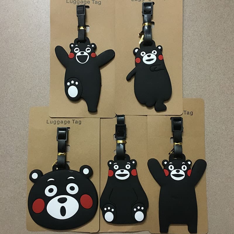 Etiqueta de bagagem fofa indispensável para viagem Urso fofo Urso preto Três ursos Rilakkuma Bee Bear Etiqueta de bagage