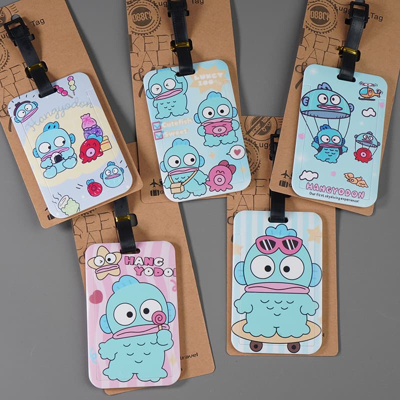 Etiqueta de bagagem fofa indispensável para viagem Chouyu Hanton Etiqueta de bagagem NMVN
