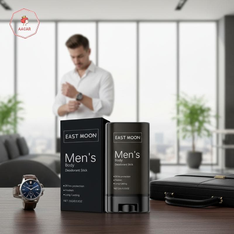 Desodorante Masculino AACAR East Moon Sti , Limpa Suavemente E Hidrata A Pele Do Corpo , Refrescante Perfumado , Cuidado