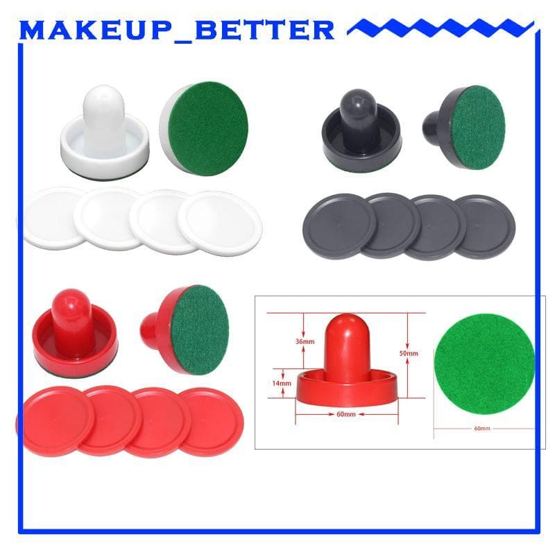 [Makeup_better] Pás De Air Hockey Pucks Ótimos Alças De Meta Empurradores Acessórios De Reposição Mesas De Jogos Present