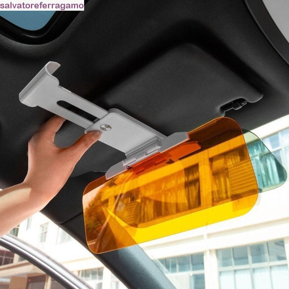 Viseira Solar Antirreflexo SALVATOREFERRAGAMO , Ajustável Com Bloqueio UV Para Carro , Guarda-Sol Anti-Deslumbrante 2 Em