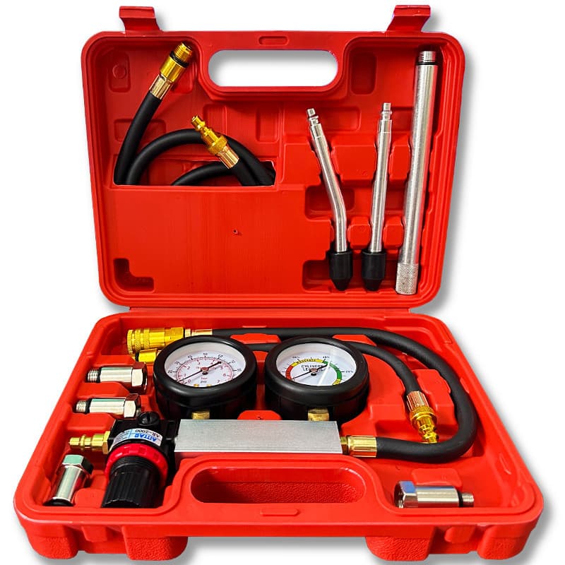 Kit De Teste Medidor De Compressão Duplos De Cilindro Motor TU-21