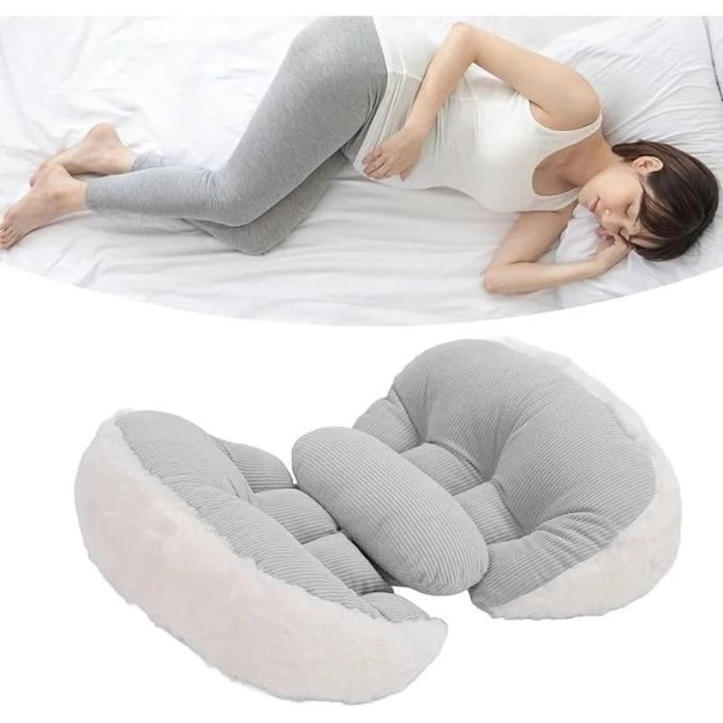 Travesseiro Gestante Almofada Para Grávida Ajustável C/ Apoio de Barriga Confortável