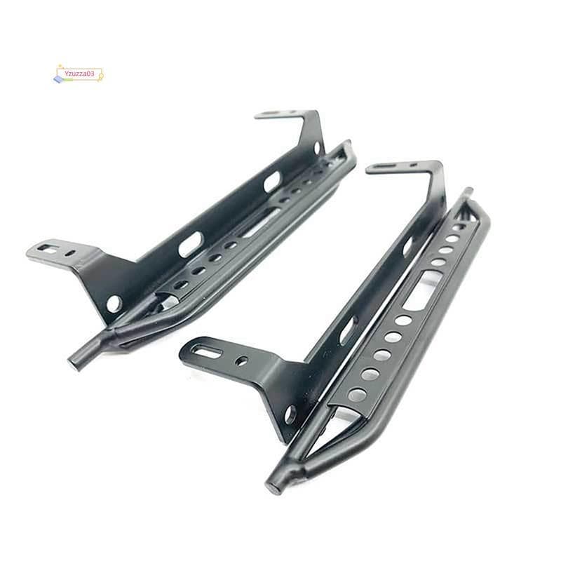 2 Peças Pedais De Metal Laterais Deslizantes De Aço Estribo Para 1/10/TRX4/T4 RC Crawler Car Acessórios