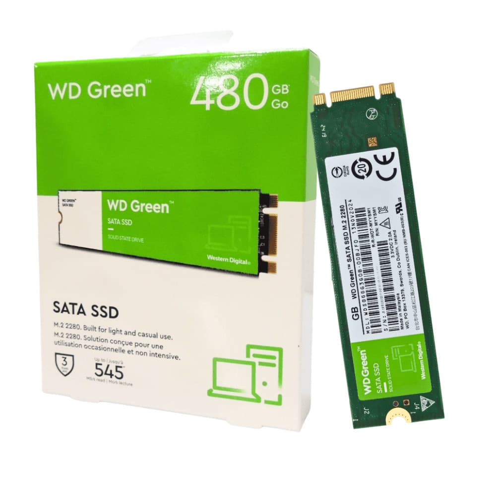 SSD WD Green M.2 SATA 3 480GB WDS480G3G0B 545 Mb/s