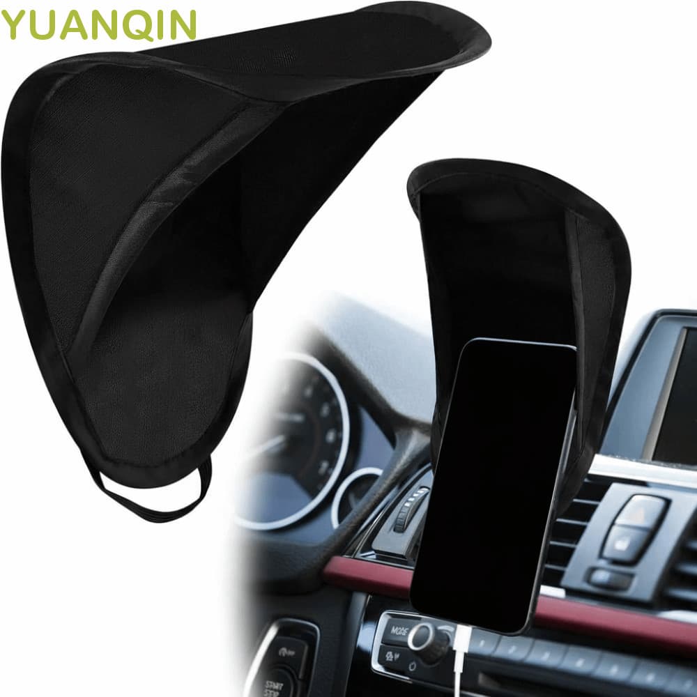 YUANQINZT Guarda-Sol Para Celular Carro , Proteção Todos Os Climas , Tecido Revestido De Prata , Chuva Telefone