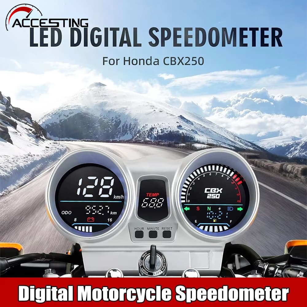 Velocímetro Digital Odômetro RPM Painel Da Motocicleta Para Honda CBX250 CBF250 Twister 2001-2008 37100-KPF-961 Medidor 