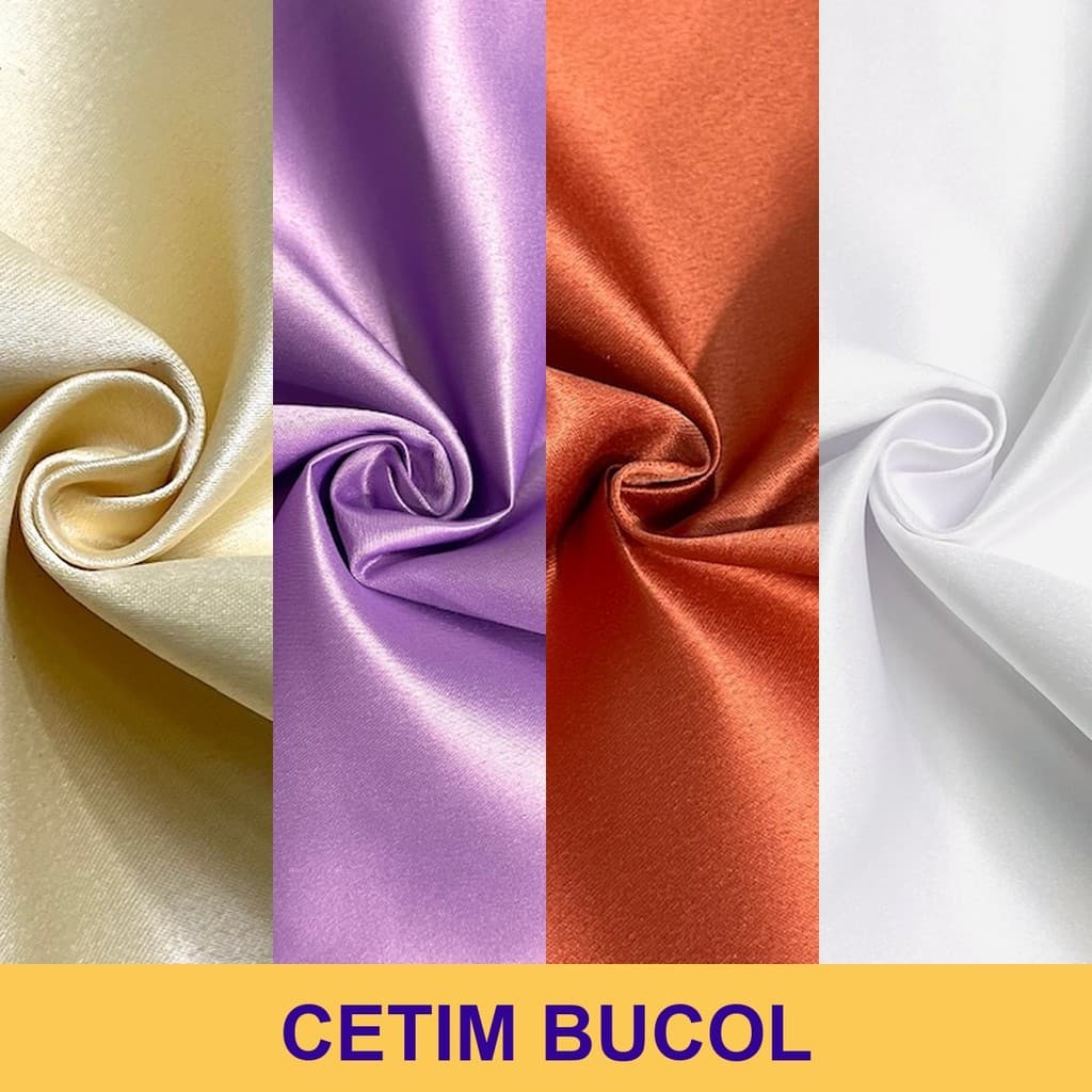 3 Metros Tecido Cetim Bucol Noivas | Cetim Estruturado Para Vestidos (3m x 1.47m)