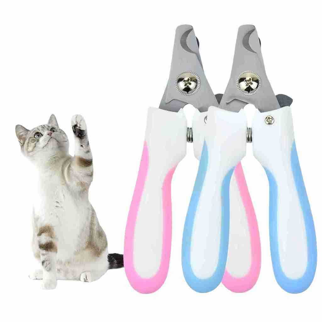 Cortador de Unhas para Pets com Limitador, Retorno Automático e Cabo Antiderrapante