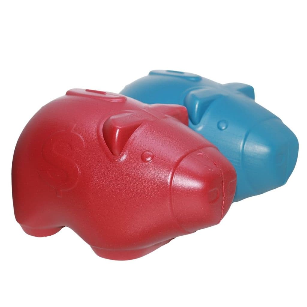 Cofre Porquinho Grande Plástico 24cm Colorido