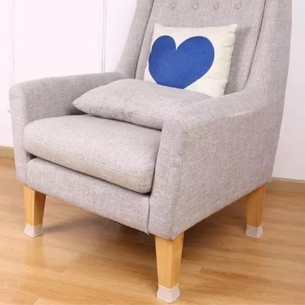 16 Protetores De Silicone Pe De Cadeira Mesas Moveis De Madeira Protecao Anti Ruido Resistente