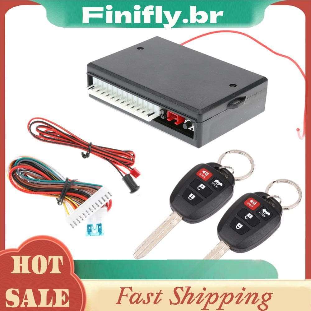 Sistema De Entrada Sem Chave Para Carro , Kit De Travamento Central De Alarme Com Controle Remoto VH13P