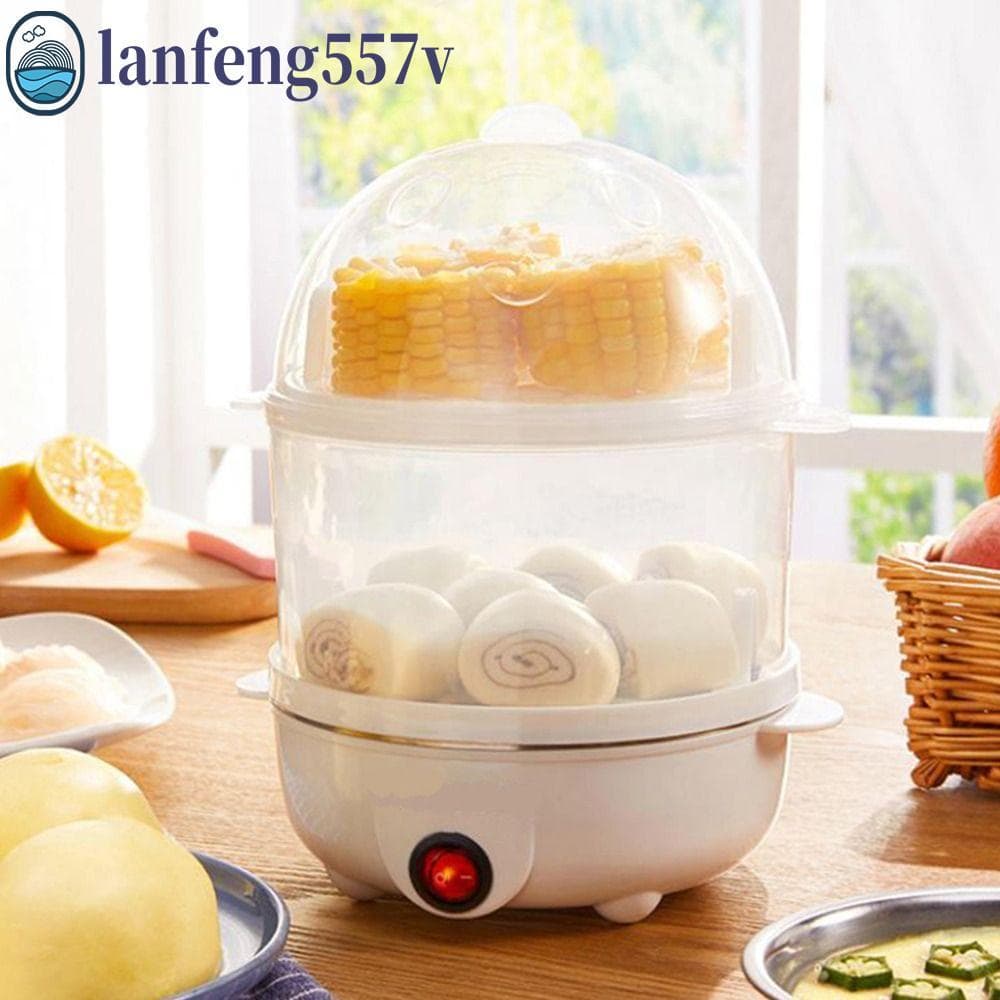 LANFENG Fogão Elétrico Para Ovos , Camada Única/Dupla , Vaporizador De Alimentos , Café Da Manhã , Cozinha , Milho