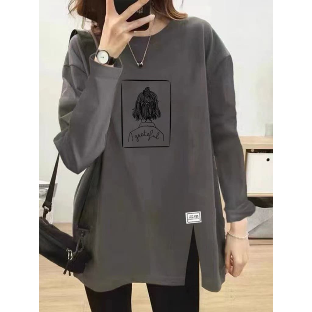 Maternidade roupas de outono dupla face alemão veludo gordura mm Plus Size feminino outono inverno All-Match topo de man