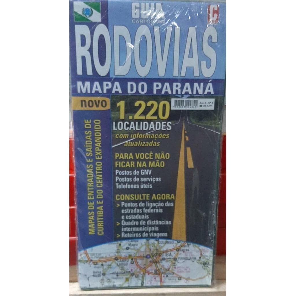 Guia cartoplam Rodovias: Mapa do Paraná autor editora cartoplam