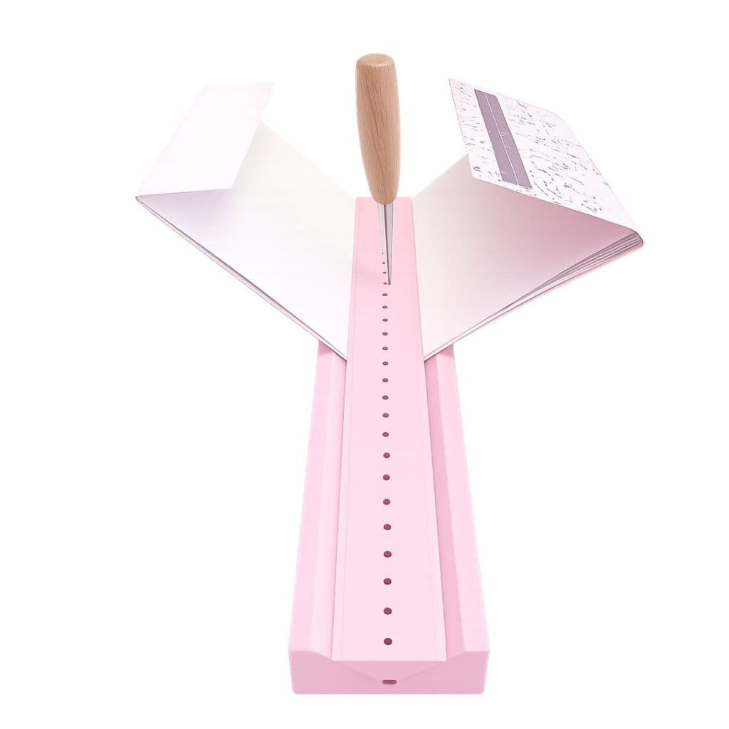 Suporte Com Guia Perfuradora De Lombada Para Encadernação