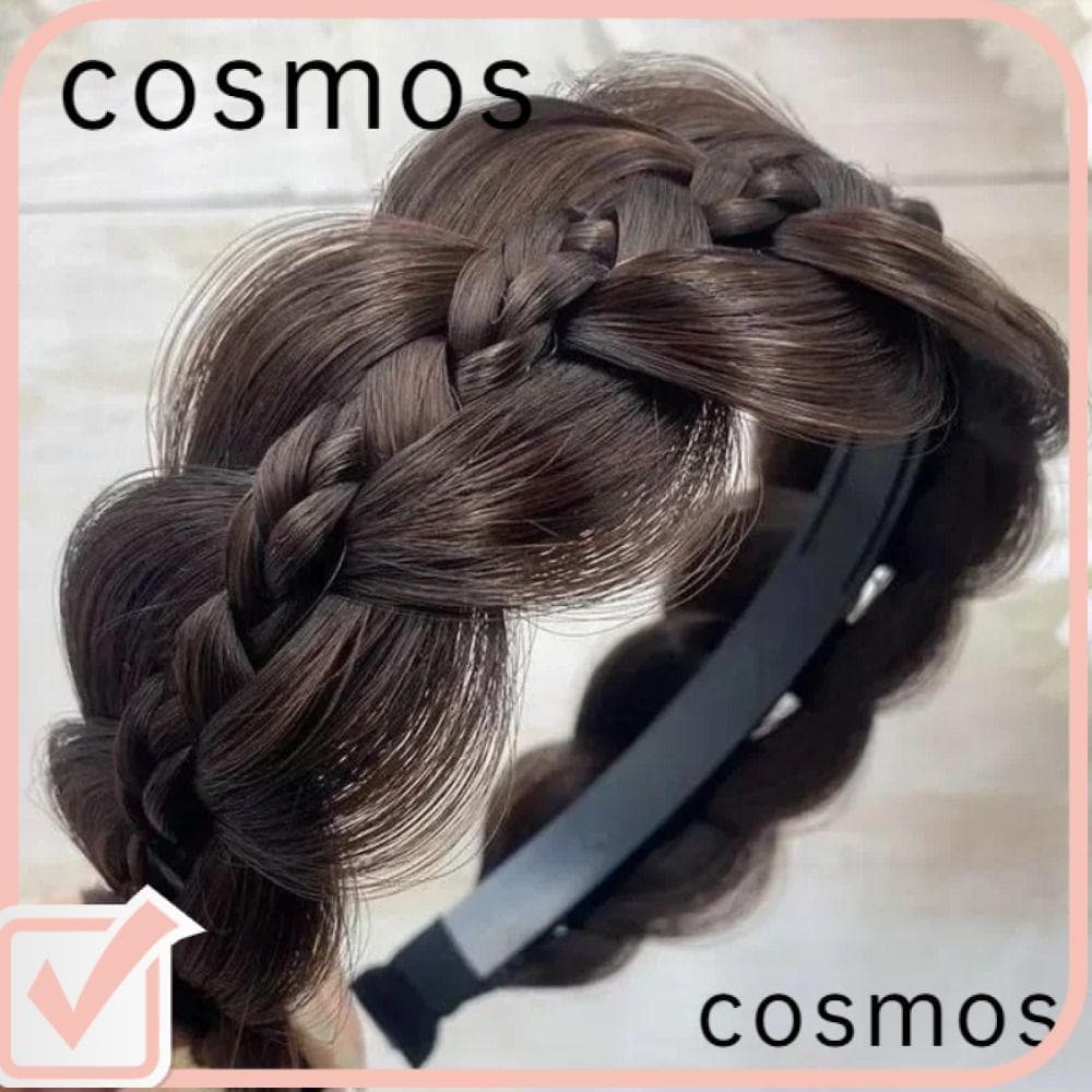 COSMOS Tranças Hairbands , Retro Mulheres Peruca Torção Tiaras , Acessórios De Headwear Feitos À Mão Cabeça Hoop Styling