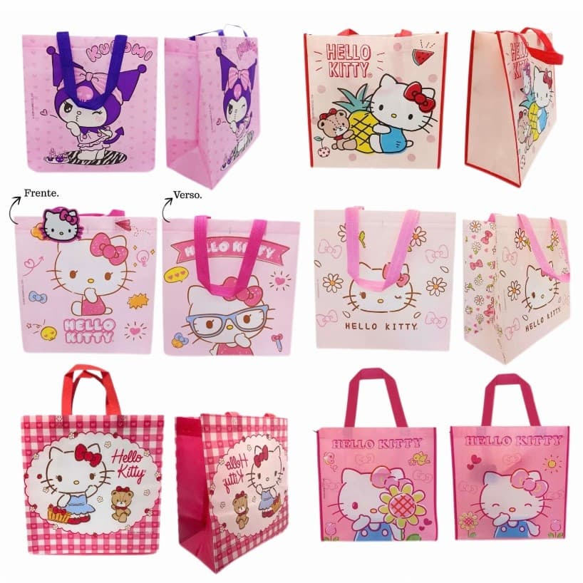 Bolsa Reutilizável Hello Kitty – 6 Modelos | Linda, Prática e Sustentável