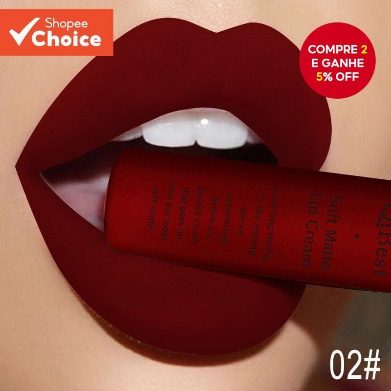 Batom Líquido Fosco Com Propriedades De Longa Duração , À Prova D'água De Manchas E Resistentes Ao Desbotamento