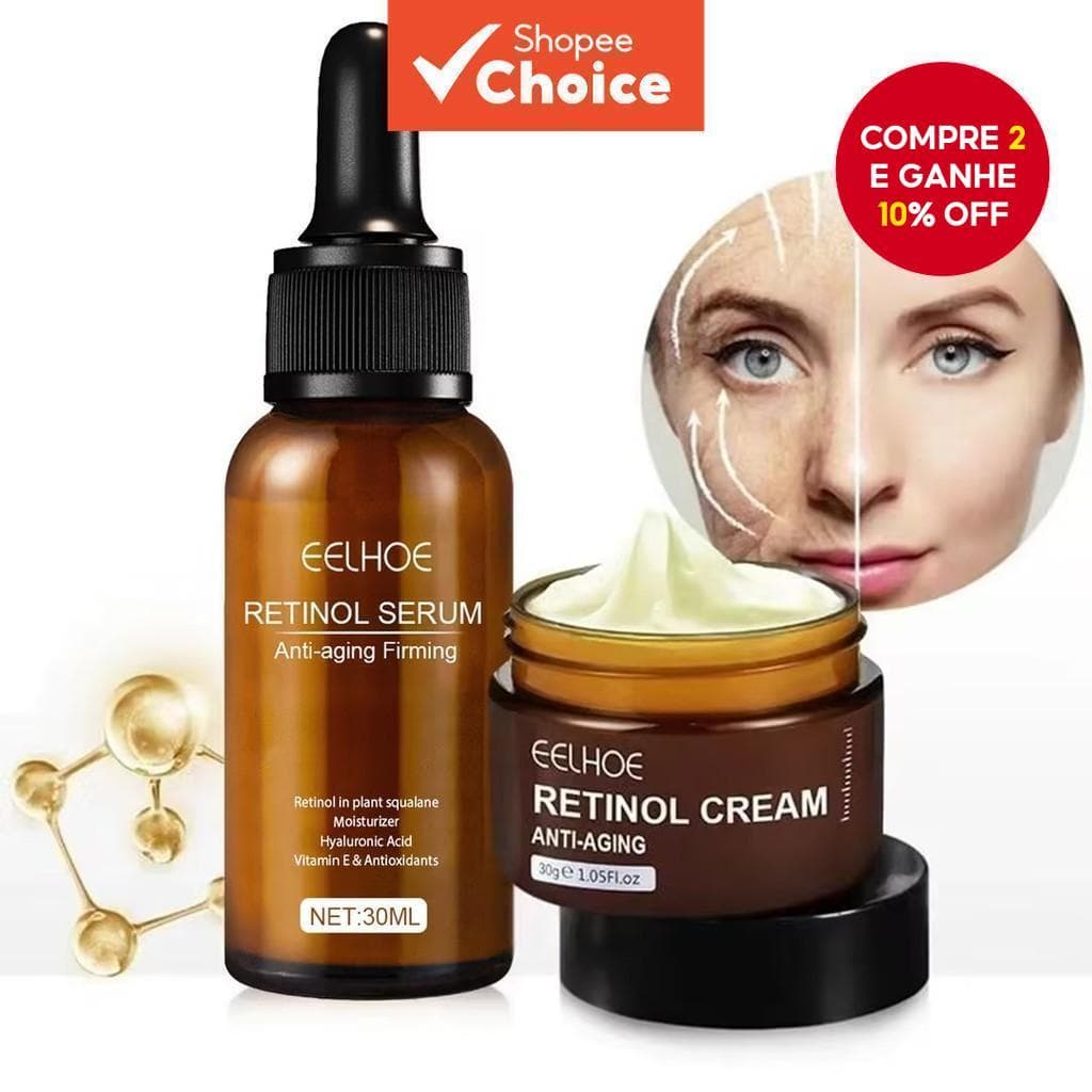 Conjunto De Cremes Eelhoe Clareador Essência Hidratante Cuidados Com a Pele