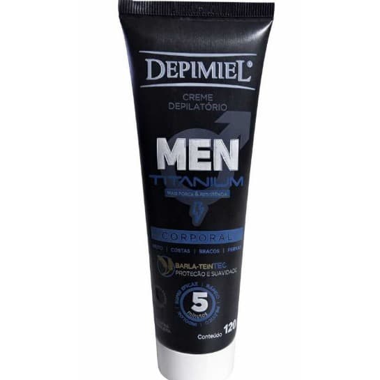 Creme Depilatório Men Titanium Corporal 120g - Depimiel