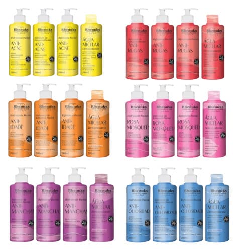 Kit Skin Care Tratamento Facial - 4 Produtos para o Rosto- Rhenuks