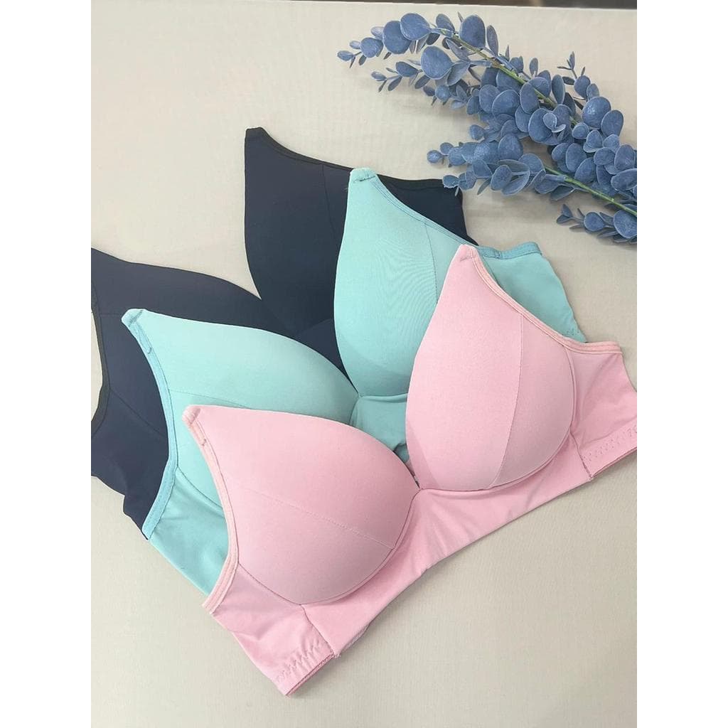 Sutiã de Microfibra Poliamida Sem Aro Sutia Bojo Soft Molinho Macio Sustentação Soutien Feminino Não Amassa St023