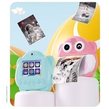Câmera Infantil de Impressão Instantânea Mini Digital Portátil
