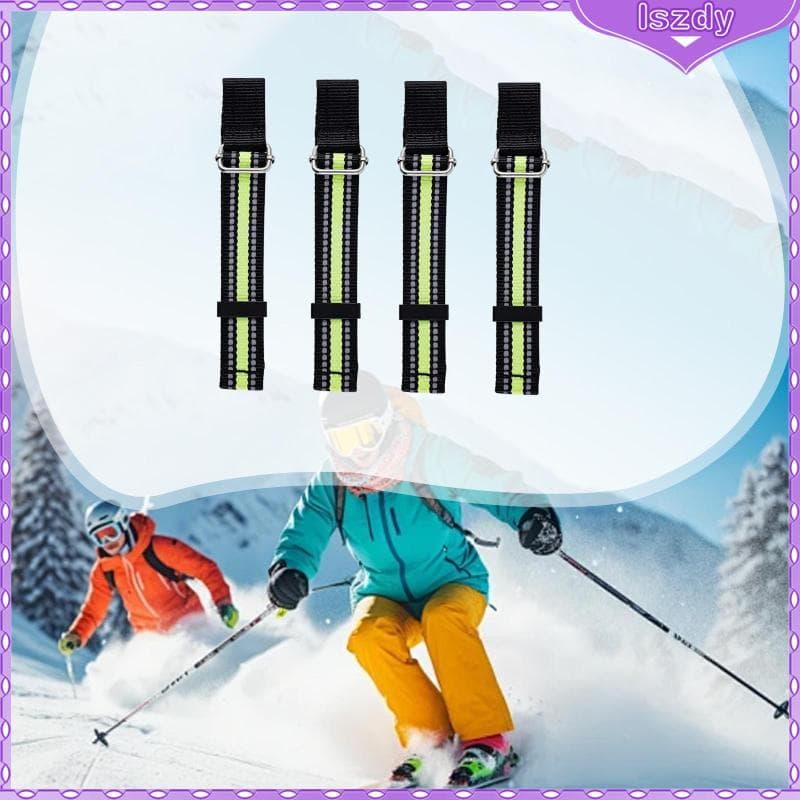 [Lszdy] Correia Retentora De Freio De Esqui Portátil Cinto De Ligação Ajustável Faixa Reflexiva Para Snowboard De Invern