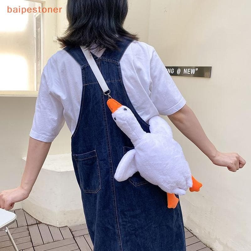 [baipestoner] 1 Peça Novo Outono Feminino Dos Desenhos Animados Bonito Bolsa De Ombro Boneca Pato Saco Do Telefone Móvel