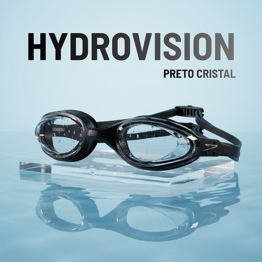 Óculos de Natação Speedo Hydrovision Ajuste Confortável Piscina Antiembaçante Original
