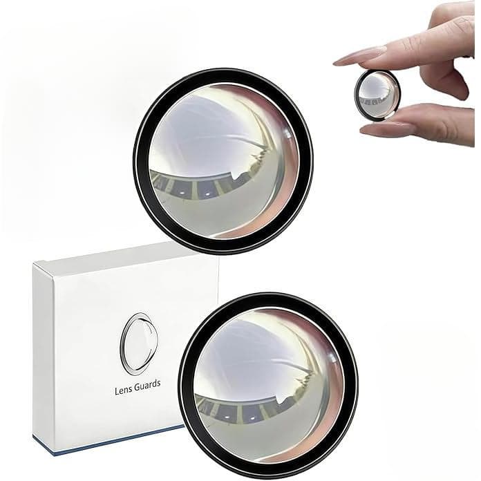 Protetor de Lente para Câmera de Carro, 2 Adesivos Protetores para Câmera de Ré, Design Transparente de Alta Transparênc