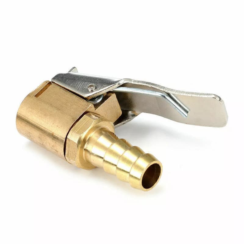 Bico de bomba de ar, braçadeira de válvula de latão, conector de inflador de pneus
