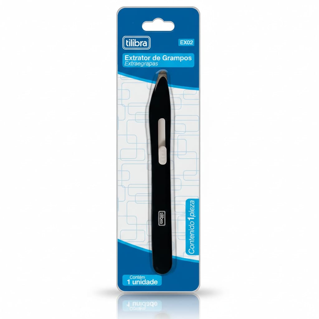 Extrator de Grampos Preto EX02 Tilibra
