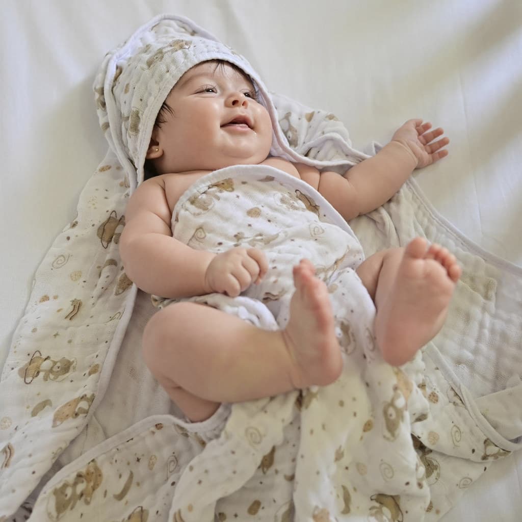Toalha de Banho Bebê Soft 2 Camada de Fralda Bublim