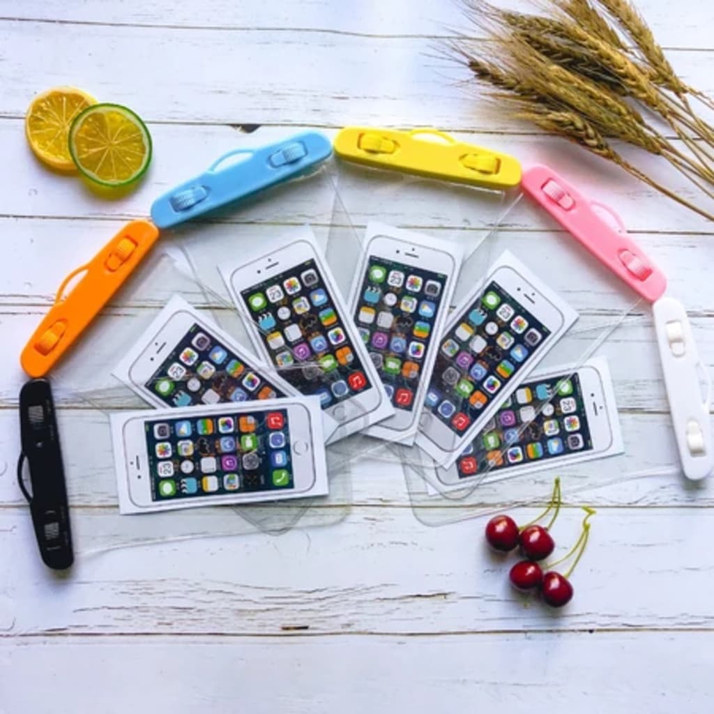 1/2/5 Unidades Capa Bolsa Prova Dágua Impermeável Celular Transparente Universal Promoção