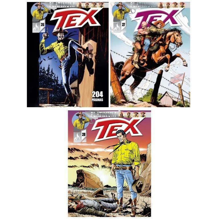 Kit 3 Gibis Tex Platinum Diferentes - Editora Mythos (novo)