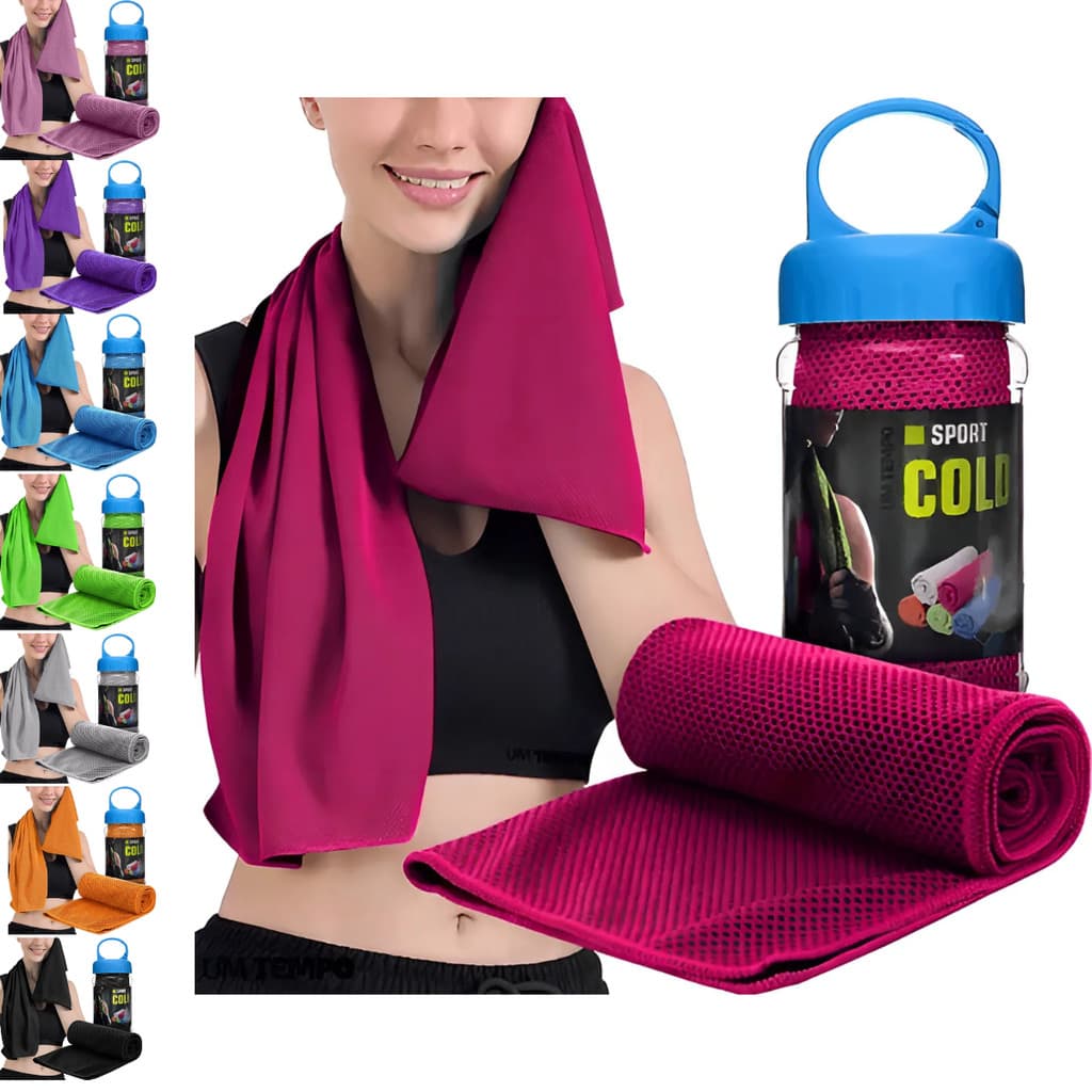 Toalha de Resfriamento Microfibra MBFit Cold Towel Seca Rápido