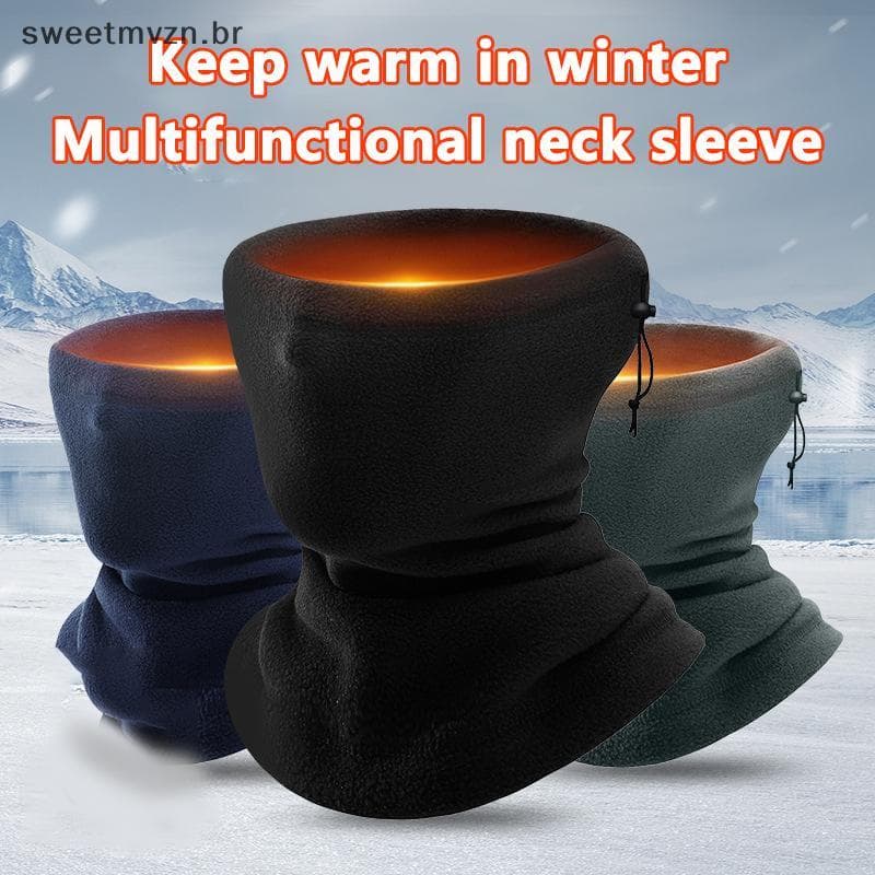 sweetmvzn Inverno Quente Ciclismo Chapelaria Cachecol Polar Velo Ne Orelha Mais Máscaras Pesca Patinação Correndo Esport