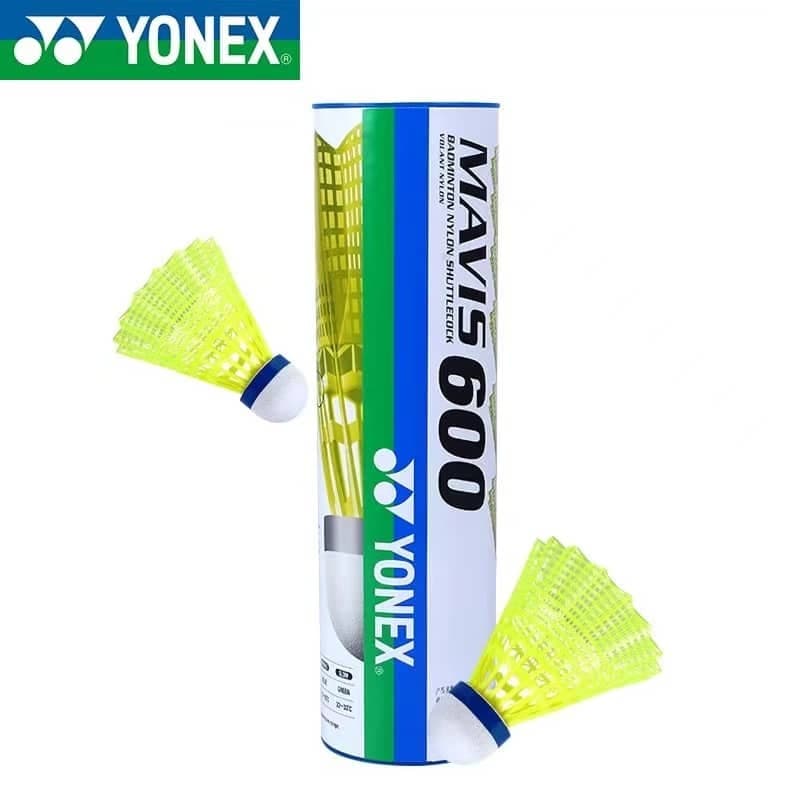 6 Pcs 1 Tubo YONEX Peteca De Plástico Chegada 600 MAVIS SHUTTLECOCKS De Alta Qualidade