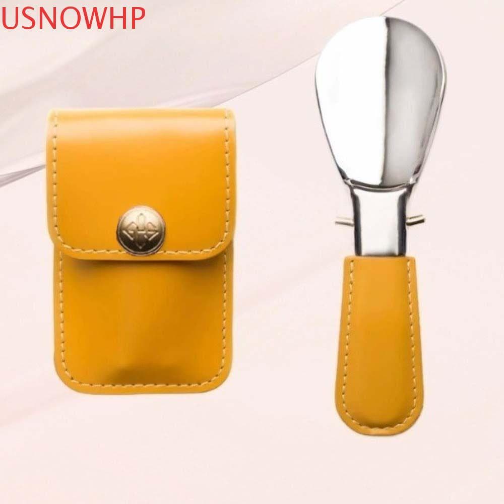 Calçadeira Dobrável Para Idosos USNOWHP , Bolsa De Couro , Buzina De Sapato De Aço Inoxidável , Mini