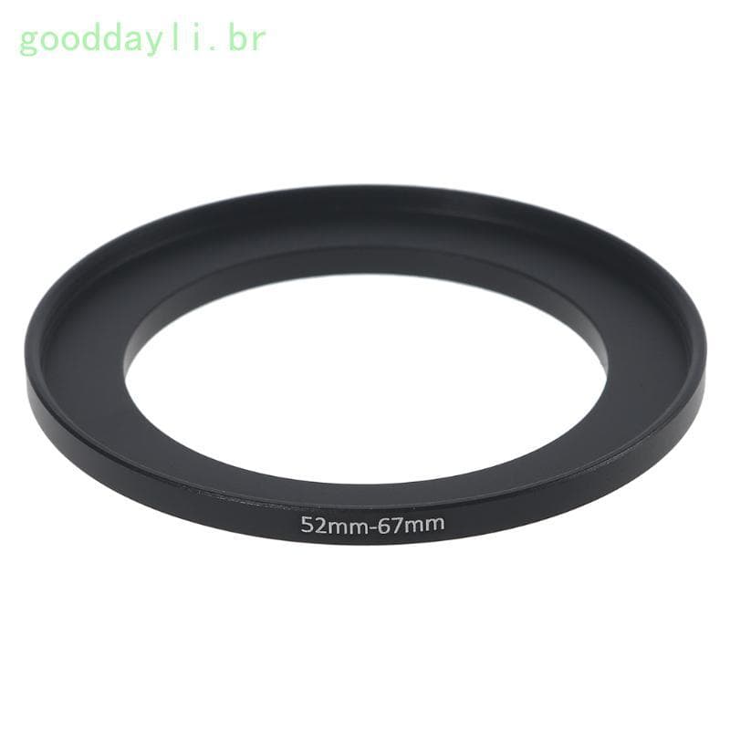GOO Metal Step Up Anéis Adaptador Lente Alumínio Filtro 52mm-67mm Fotografia
