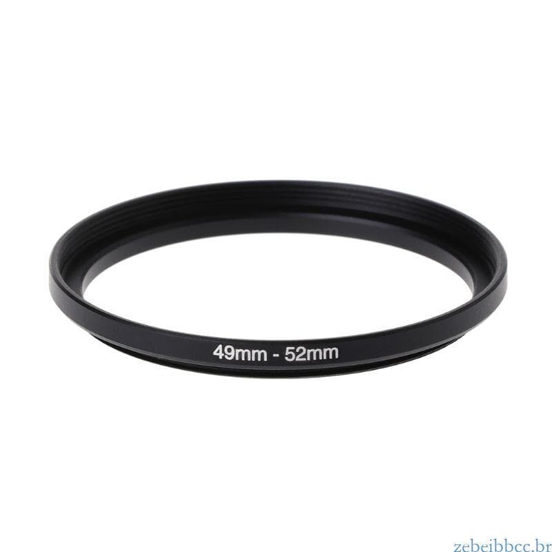 zebeibbcbr 49mm A 52mm Metal Step Up Anéis Adaptador Lente Filtro Câmera Ferramenta Acessórios