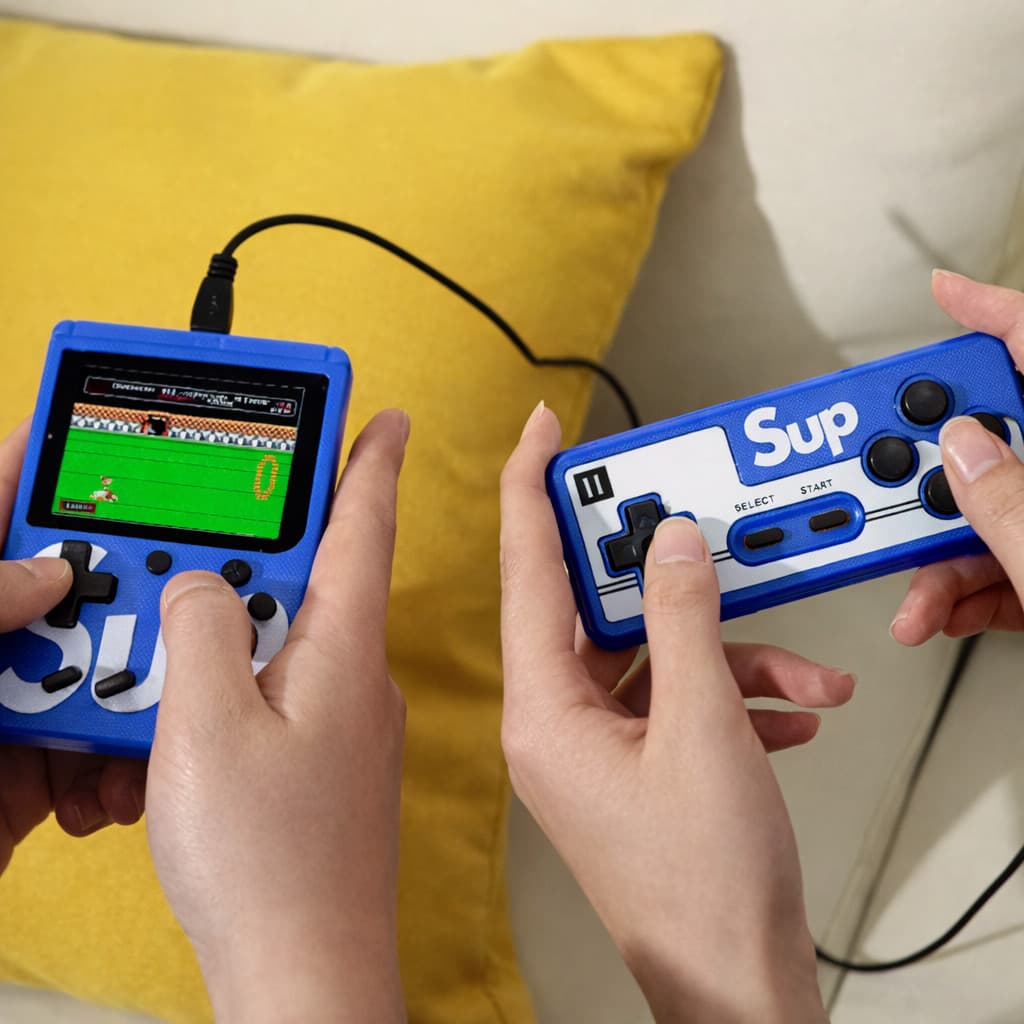 Videogame Console De Jogo Portátil Nintendo HD 3.0" +500 Jogos Retro 1 Jogadore Conecta TV