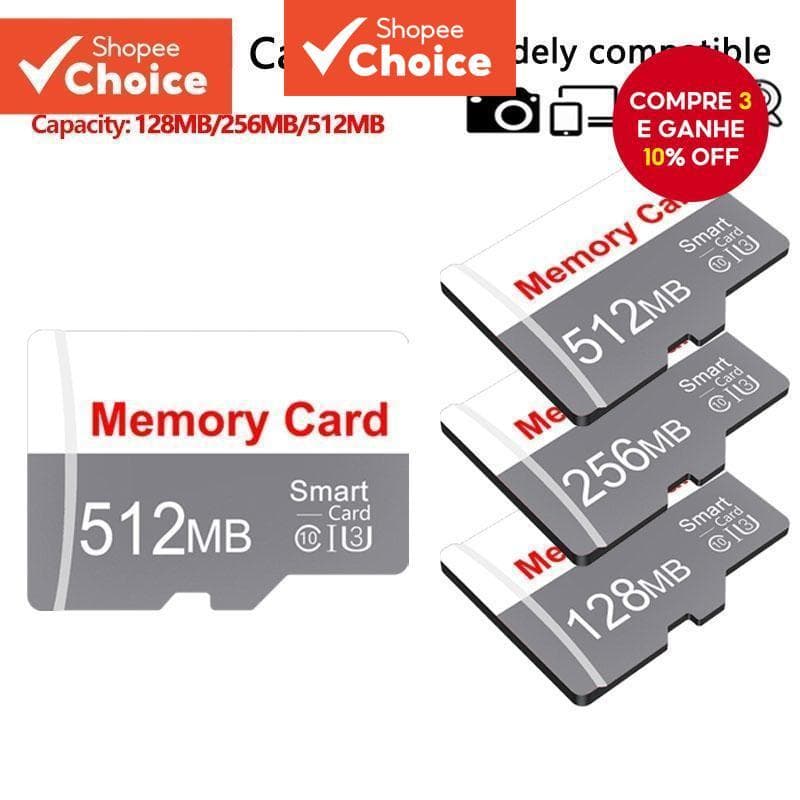 Cartão Flash Microdrive Micro SD TF 128 Mb/256/512/2 Gb/4 Para Câmeras De Vigilância De Áudio Do Carro