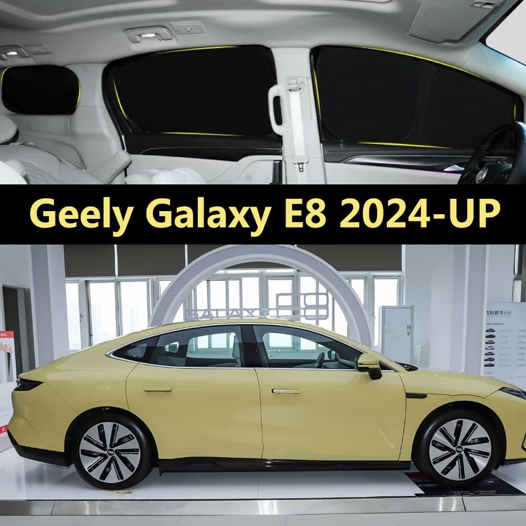 Pára-Sol Do Carro Para Geely Galaxy E8 2024-UP Cortina De Totalmente Blackout Proteção Solar Privacidade Acampamento Jan