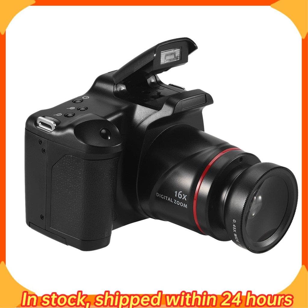 [hobbes1] Câmera De Fotografia Profissional SLR Filmadora Digital Portátil Zoom 16X 16MP Saída HD Selfie
