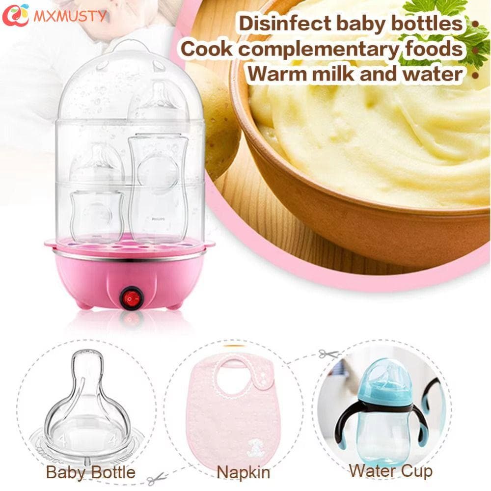 Caldeira Elétrica De Ovos MXMUSTYZA , Vaporizador Automático Rápido , Fogão Portátil Multifuncional De Três Camadas