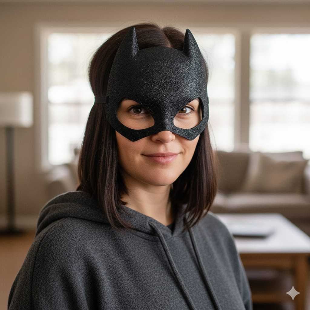 Máscara Adulta e Infantil Mulher Gato Envio Imediato