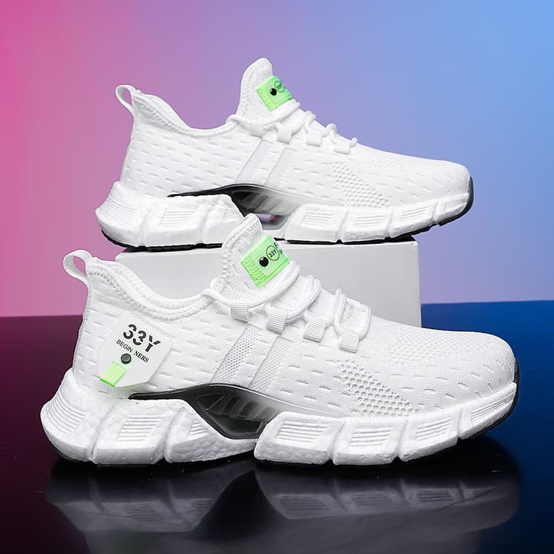 Novos Tênis Masculinos Moda Juventude Esportes Leve Branco Preto Casal Estilo Correndo